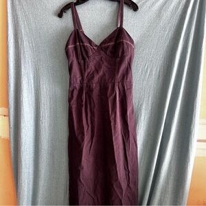 Black Spaghetti Strap Denim Dress